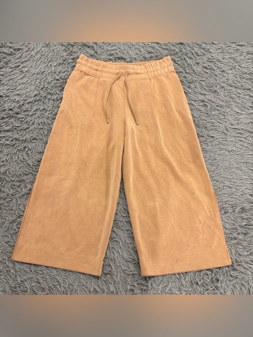 Lululemon Womens Soft Ambitions High Rise Wide Leg Pant Beech Wood Size 10 Loung